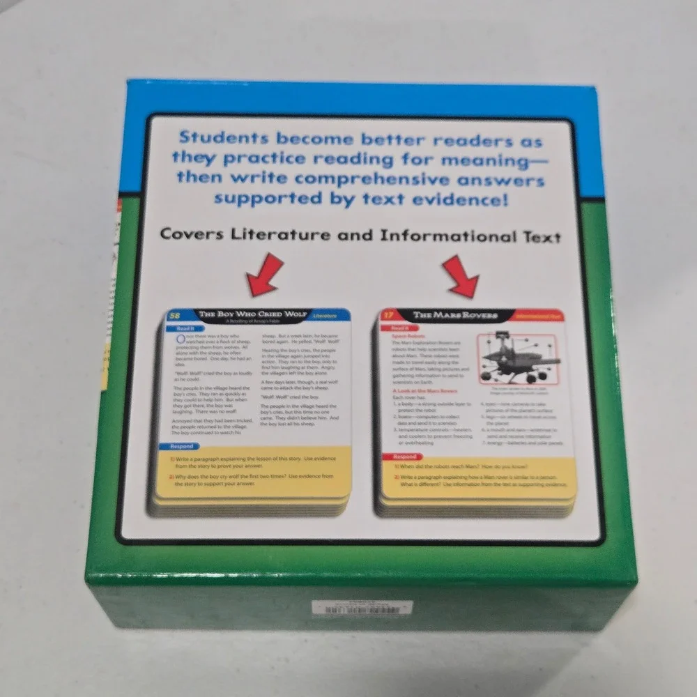 Lakeshore Read & Respond Using Evidence Card Bank Grade 3 PP493 60 Cards